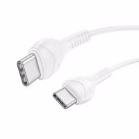 Kabelis USB C uz USB C Hoco PD 60W 1 m X37 balts