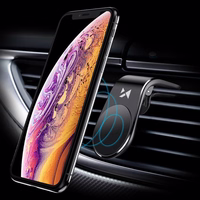 Wozinsky magnētiskais tālruņa turētājs ventilācijas režģim, melns (WCH-02)