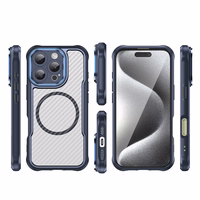 Leading Series MagSafe Silikoniskais apvalks iPhone 16 Pro - zils