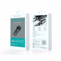 Devia car lādētājs Extreme PD QC 3.0 30W + 18W 1x USB 1x USB-C deep pelēks