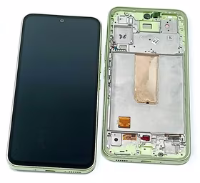 LCD screen Samsung A546 A54 5G 2023 ar touch screen un frame Lime original (assembled service pack)
