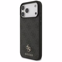Guess 4G Small Classic Logo MagSafe futrālis iPhone 17 Pro Max - melns