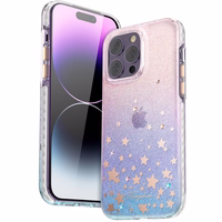 Kingxbar Heart Star Series viedtālruņa apvalks iPhone 14 Plus apvalks ar zodiaka zvaigznēm