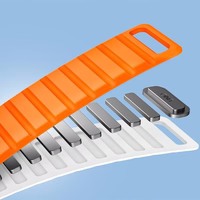 UNIQ siksniņa Revix Evo Apple Watch Series 1/2/3/4/5/6/7/8/9/SE/SE2/Ultra/Ultra2 42/44/45/49mm divpusējs magnētisks zaļi dzeltens