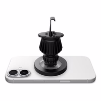 Spigen MFT13 MagSafe automašīnas turētājs pie paneļa vai gaisa atveres – sudraba