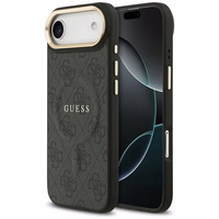 GUESS apvalks IPHONE 17 Air saderīgs ar MagSafe GUHMP17MP4MSEGCK (PU 4G ar klasisko) melns