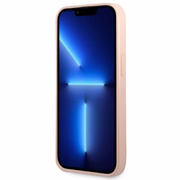 Guess GUHCP14MPSATLP iPhone 14 Plus 6.7 "rozā/rozā cietais apvalks SaffianoTriangle Logo