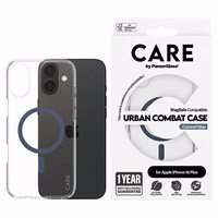 CARE by PanzerGlass Flagmanis viedtālruņa apvalks iPhone 16 Plus 6.7" zils/zils Magnētiskais 1367