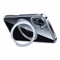 Torras Ostand Pro viedtālruņa apvalks iPhone 16 Plus (Caurspīdīgs)