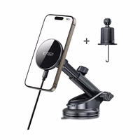 Tech-Protect mm15W-V10 magnētiskais MagSafe auto turētājs panelim/stiklam/ventilācijai melns