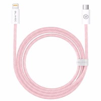Blavec Kabelis Candy pīnīts - Type C uz Lightning - PD 20W 2,4A 2 metres Apple CarPlay (CCA-CL24P20) rozā