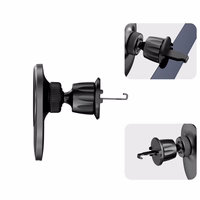 Tech-Protect MM15W-V1 automašīnas tālruņa turētājs ar MagSafe 15W indukcijas lādētāju, stiprināms pie gaisa ventilācijas - melns