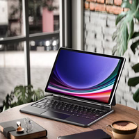 Dux Ducis tastatūras (MK sērijas) viedtālruņa apvalks ar Bluetooth tastatūru Samsung Galaxy Tab S9+ / S8+ / S7+ – melns