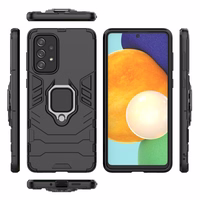 Ring Armor izturīgs hibrīda viedtālruņa apvalks ar magnētisko turētāju Samsung Galaxy A73 melns