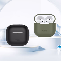 Tech-Protect silikona apvalks Apple AirPods 4 austiņām - rozā