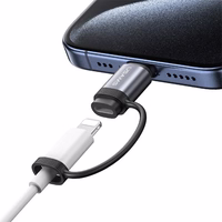 USAMS Adapter AU17 Lightning - USB-C 30W tērauda SJ677LN01 (US-SJ677)