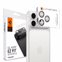 Spigen Optik Pro XL kameras stikls iPhone 17 Pro sudraba