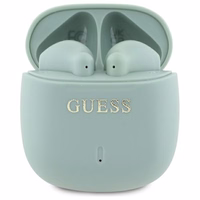 Guess Bluetooth austiņas GUTWSJ14ESGN TWS + dokstacija zaļas/zaļas drukāts klasiskais logotips