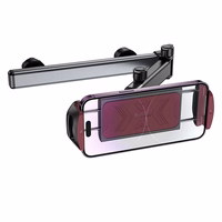 HOCO teleskopiskais automašīnas turētājs galvas balstam (4,5" - 13") H69 melns un sarkans