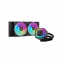 DeepCool LE240 V2 Processor All-in-one liquid cooler 12 cm melns