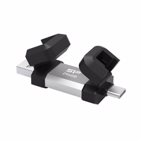 Silicon Power SP256GBUC3C51V1S USB flash drive 256 GB USB Type-A / USB Type-C 3.2 Gen 1 (3.1 Gen 1) Black, Silver