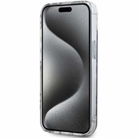 DKNY IML rūtainais mono raksts viedtālruņa apvalks iPhone 15 Plus / 14 Plus - melns
