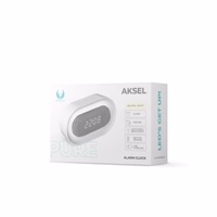 Modinātājs ar LED nakts gaismu PURE FNL-07 AKSEL balts, garš Forever Light