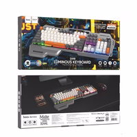 Wire tastatūra QWERTY Hoco Gaming DI98 melns
