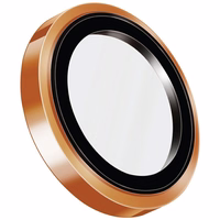 Uniq Optix Prime kameras lēcas aizsargs iPhone 17 Pro / 17 Pro Max ar uzlikšanas rīku - oranža