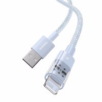 Baseus Gem USB to IP 2.4A fast charging cable 1 m zils
