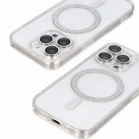 Spīdīgs MagSafe apvalks Samsung Galaxy S23 Ultra caurspīdīgs