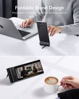 VEGER portatīvais lādētājs 5000 mAh ar iebūvētu savienotāju Type C PlugOn PD QC3.0 3A 20W W0558 melna