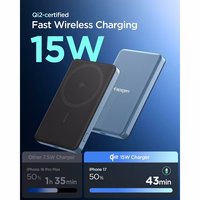 Spigen EA2205MQ Essential MagSafe 5000MAH 22.5W QI2 portatīvais lādētājs - Navy zils