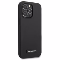 Karl Lagerfeld silikona apvalks viedtālrunim iPhone 13 Pro Max - melns
