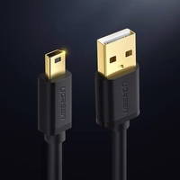 Ugreen USB cable - mini USB US132 1m (melns)