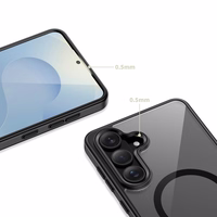 Tech-Protect Magmat MagSafe Maciņš for Samsung Galaxy S26+ - caurspīdīgs melns