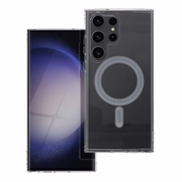 CLEAR MAG COVER viedtālruņa apvalks, saderīgs ar MagSafe, paredzēts SAMSUNG S23 Ultra, caurspīdīgs