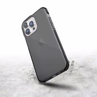 Raptic X-Doria caurspīdīgs viedtālruņa apvalks iPhone 14 Pro Max bruņots apvalks melns