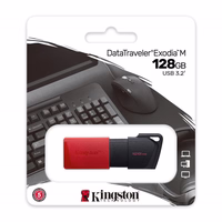 Kingston zibatmiņa DataTraveler Exodia M DTXM 128GB sarkans