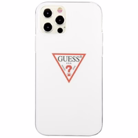 Guess GUHCP12MPCUCTLWH iPhone 12/12 Pro 6.1" balts cietais apvalks Triangle kolekcija