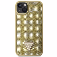 Guess GUHCP14MHDGTPD iPhone 14 Plus / 15 Plus 6.7" zelta/zelta hardcase Rhinestone Triangle