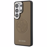 GUESS maciņš for SAMSUNG S26 Ultra GUHMS26L5PG4SRGW (Perforated Logo MagSafe) brūns