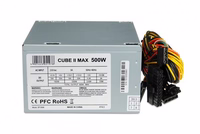 iBox CUBE II power supply unit 500 W 20+4 pin ATX ATX sudraba