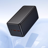 Borofone Portatīvais lādētājs BJ80C Clever - 2xUSB + Type C - QC 3.0 22,5W PD 20W melns