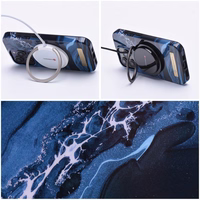 FORCELL F-PROTECT Mirage viedtālruņa apvalks saderīgs ar MagSafe IPHONE 14 Plus okeāna marmors