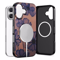 Tech-Protect Lamano MagSafe maciņš iPhone 17 brūni violets