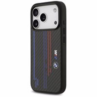 Viedtālruņa apvalks BMW M Kevlar Lines & Logo MagSafe Case for iPhone 17 Pro - melns
