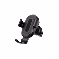 Devia auto turētājs Gravity ar bezvadu induktīvo lādētāju melns 10W gaisa ventilācijas atvere