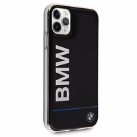 BMW Signature drukāts logotips apvalks iPhone 11 Pro Max - melns