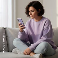 Crong Hybrid Matte Magnetic - MagSafe maciņš Samsung Galaxy S26 (lavender)